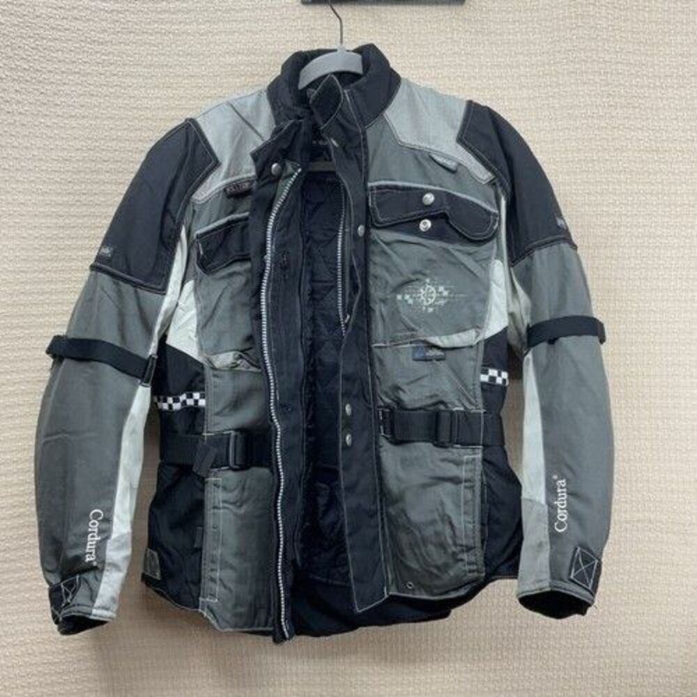 Cordura TUV Proof PoloTex Full Zip Armoured Motorcycle Jacket Women Size M